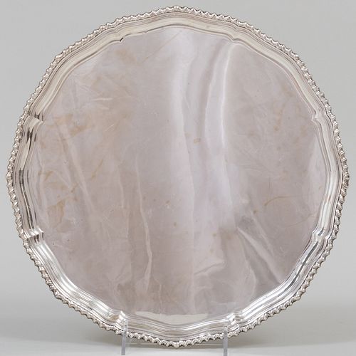 EDWARD VII SILVER SALVERMark of