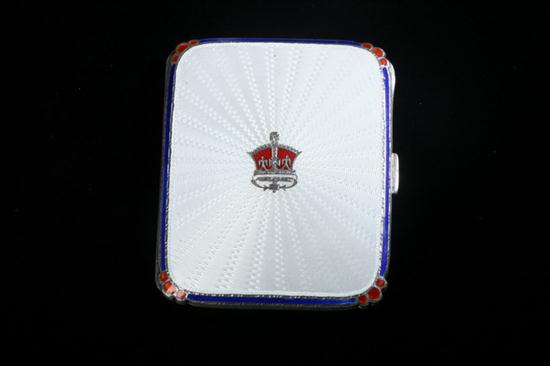 EDWARD VIII ENAMELLED SILVER