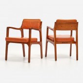EDWARD WORMLEY PAIR OF WALNUT