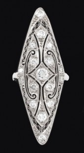 EDWARDIAN 18K/14K WHITE GOLD D