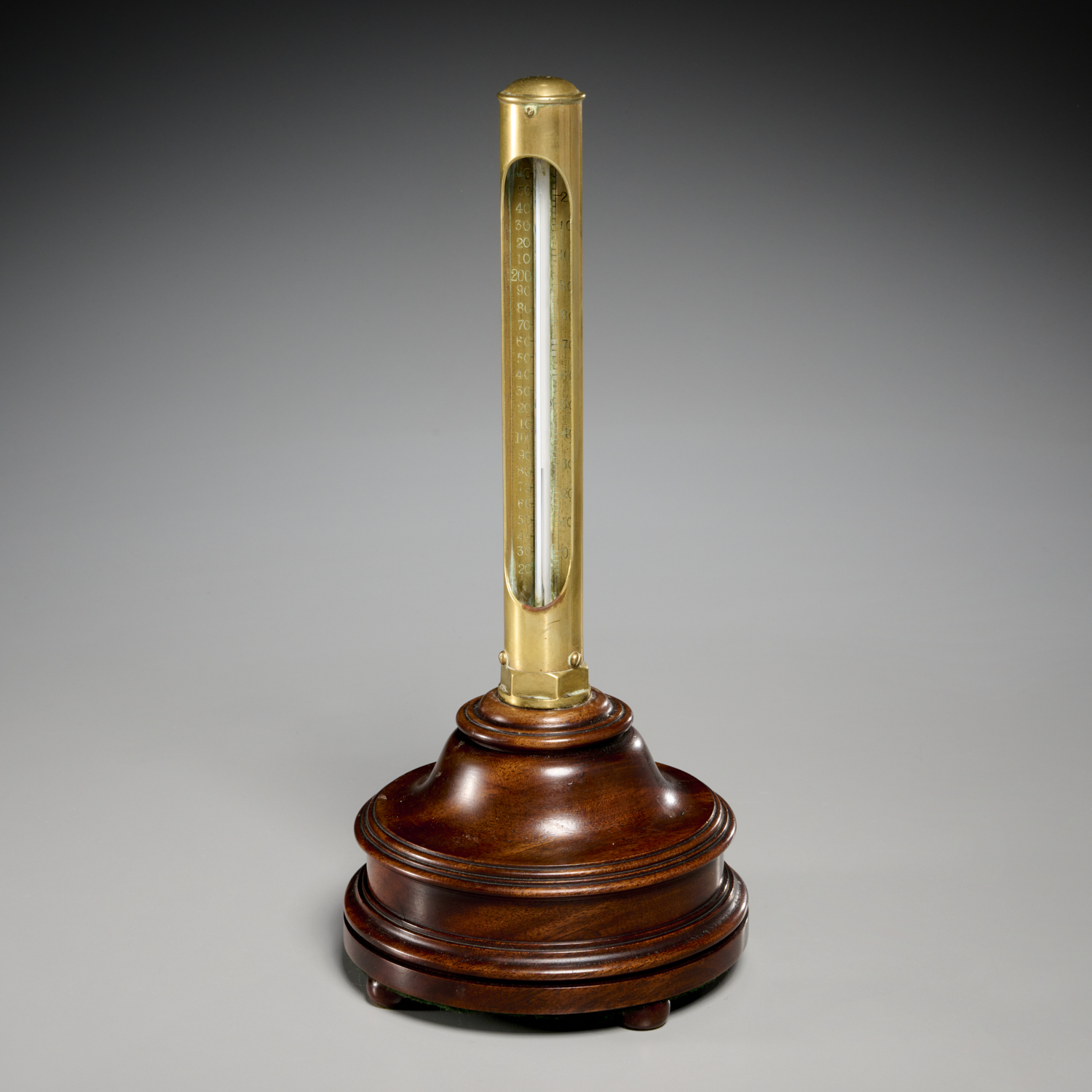 EDWARDIAN BRASS AND MAHOGANY DESK
