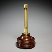 EDWARDIAN BRASS AND MAHOGANY D