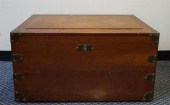 EDWARDIAN BRASS FLUSH WALNUT C