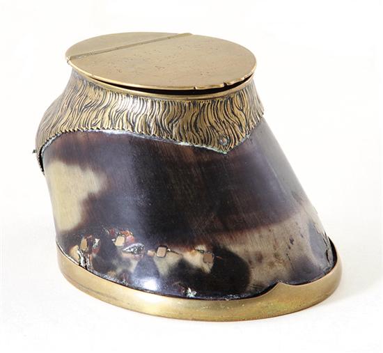 Edwardian brass-mounted