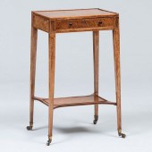 EDWARDIAN BURL YEW WOOD WORK T