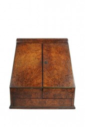 EDWARDIAN BURLWOOD LETTER BOXo