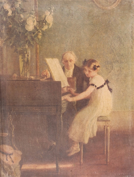 Edwardian canvas print in frame