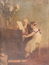 Edwardian canvas print in fram