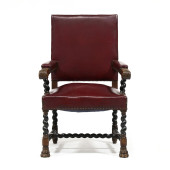 EDWARDIAN CARVED AND EBONIZED