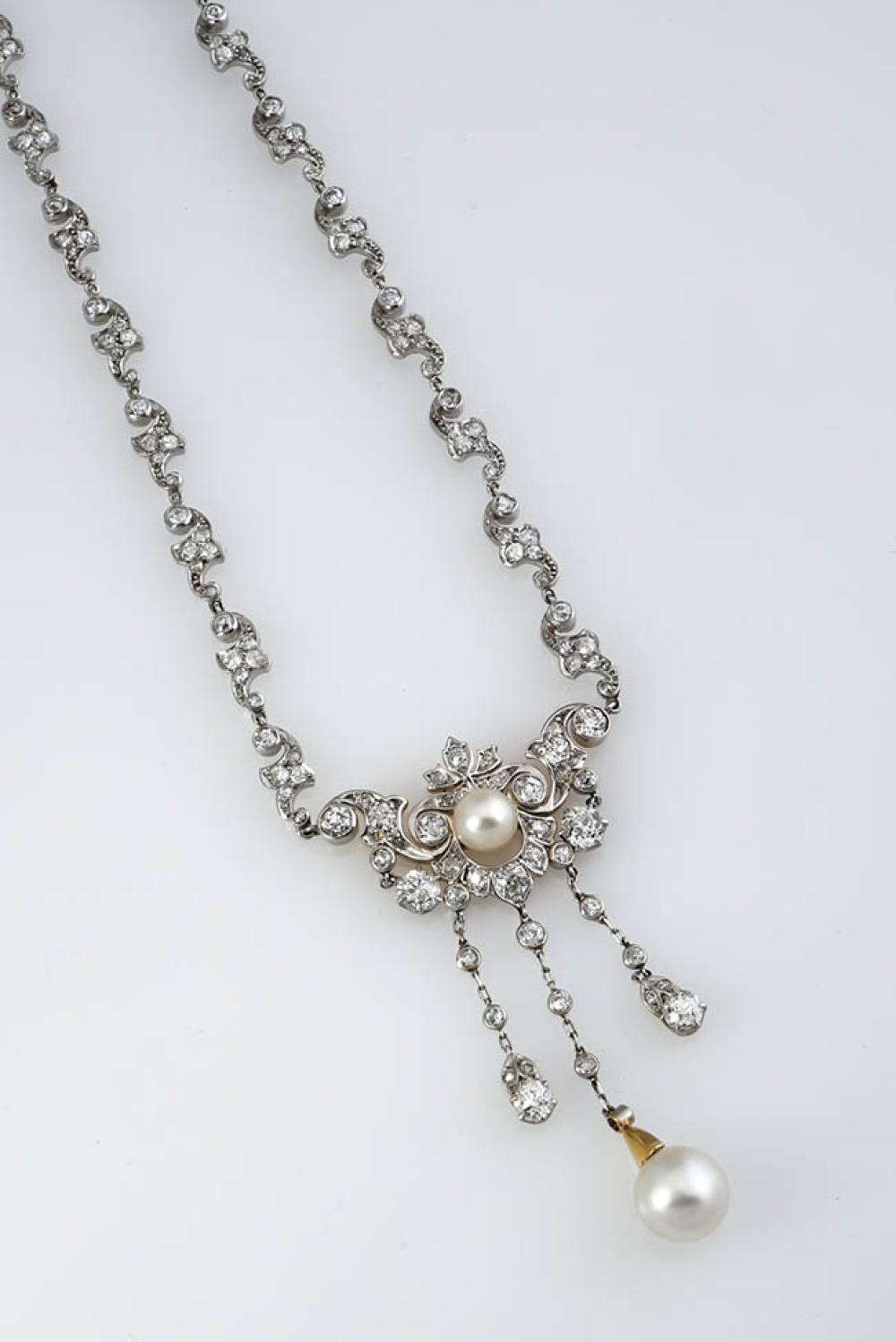EDWARDIAN CHOKER LENGTH PLATINUM,