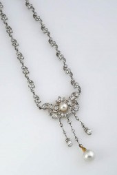 EDWARDIAN CHOKER LENGTH PLATIN