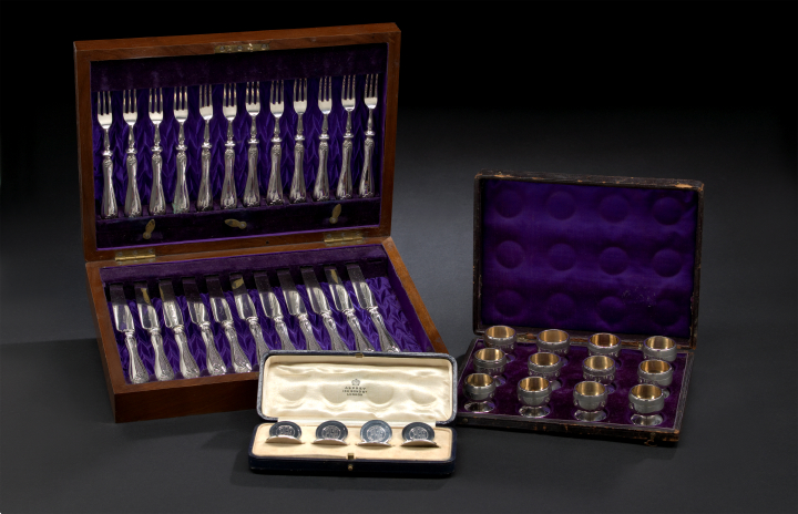 Edwardian Close Plate Cased Fruit
