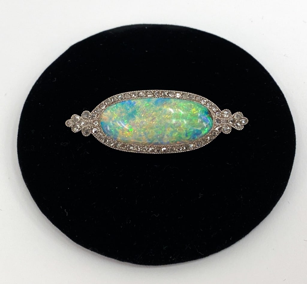 EDWARDIAN DAZZLING OPAL AND DIAMOND