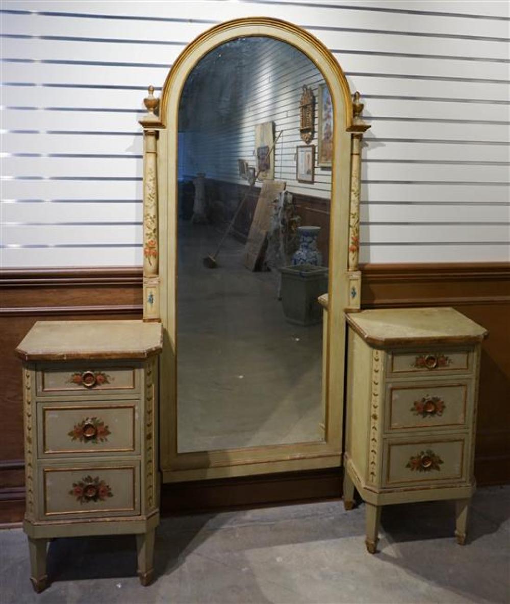 EDWARDIAN DECORATED WOOD DRESSING
