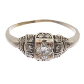 EDWARDIAN DIAMOND, PLATINUM RI