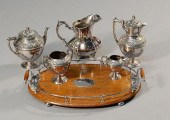 EDWARDIAN FOUR PIECE PLATED TE