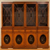 EDWARDIAN INLAID AND PAINTED S