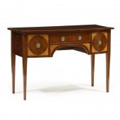 EDWARDIAN INLAID MAHOGANY BOW-