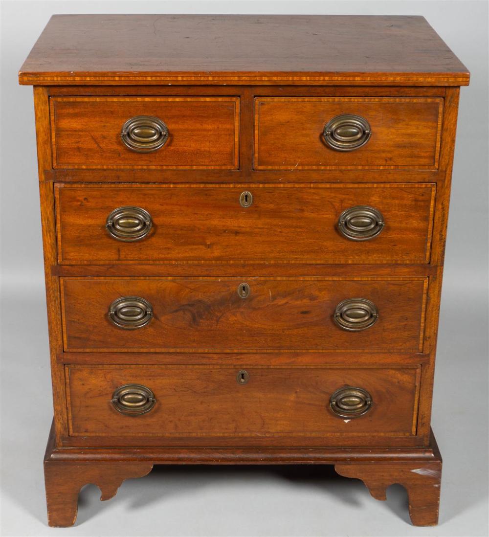 EDWARDIAN INLAID MAHOGANY CHEST