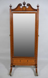 EDWARDIAN INLAID MAHOGANY CHEV