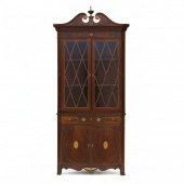 EDWARDIAN INLAID MAHOGANY CORN