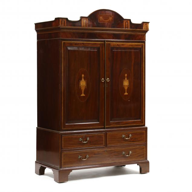 EDWARDIAN INLAID MAHOGANY