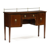 EDWARDIAN INLAID MAHOGANY DIMI