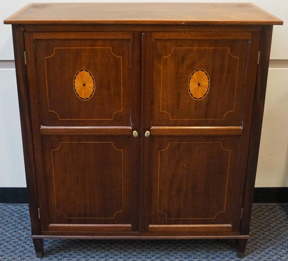 EDWARDIAN INLAID MAHOGANY DOUBLE
