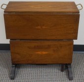 EDWARDIAN INLAID MAHOGANY DROP