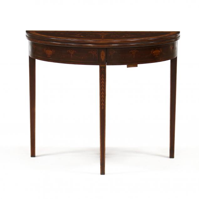 EDWARDIAN INLAID MAHOGANY GAME