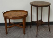 EDWARDIAN INLAID MAHOGANY OVAL