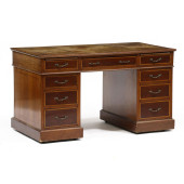 EDWARDIAN INLAID MAHOGANY PEDE