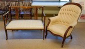 EDWARDIAN INLAID MAHOGANY SETT