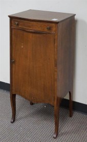 EDWARDIAN INLAID MAHOGANY SHEE