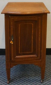 EDWARDIAN INLAID MAHOGANY SIDE
