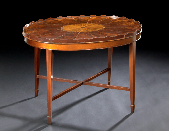 Edwardian Inlaid Mahogany Tray