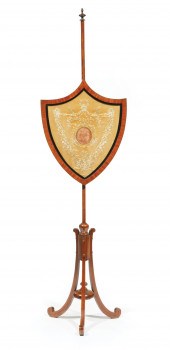 EDWARDIAN INLAID SATINWOOD SHI