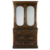 EDWARDIAN JAPPANED SECRETARY D