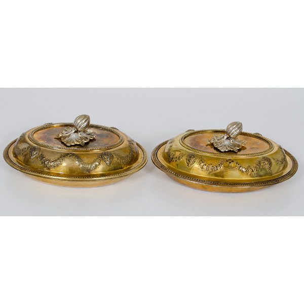 Edwardian Lidded Vegetable Dishes