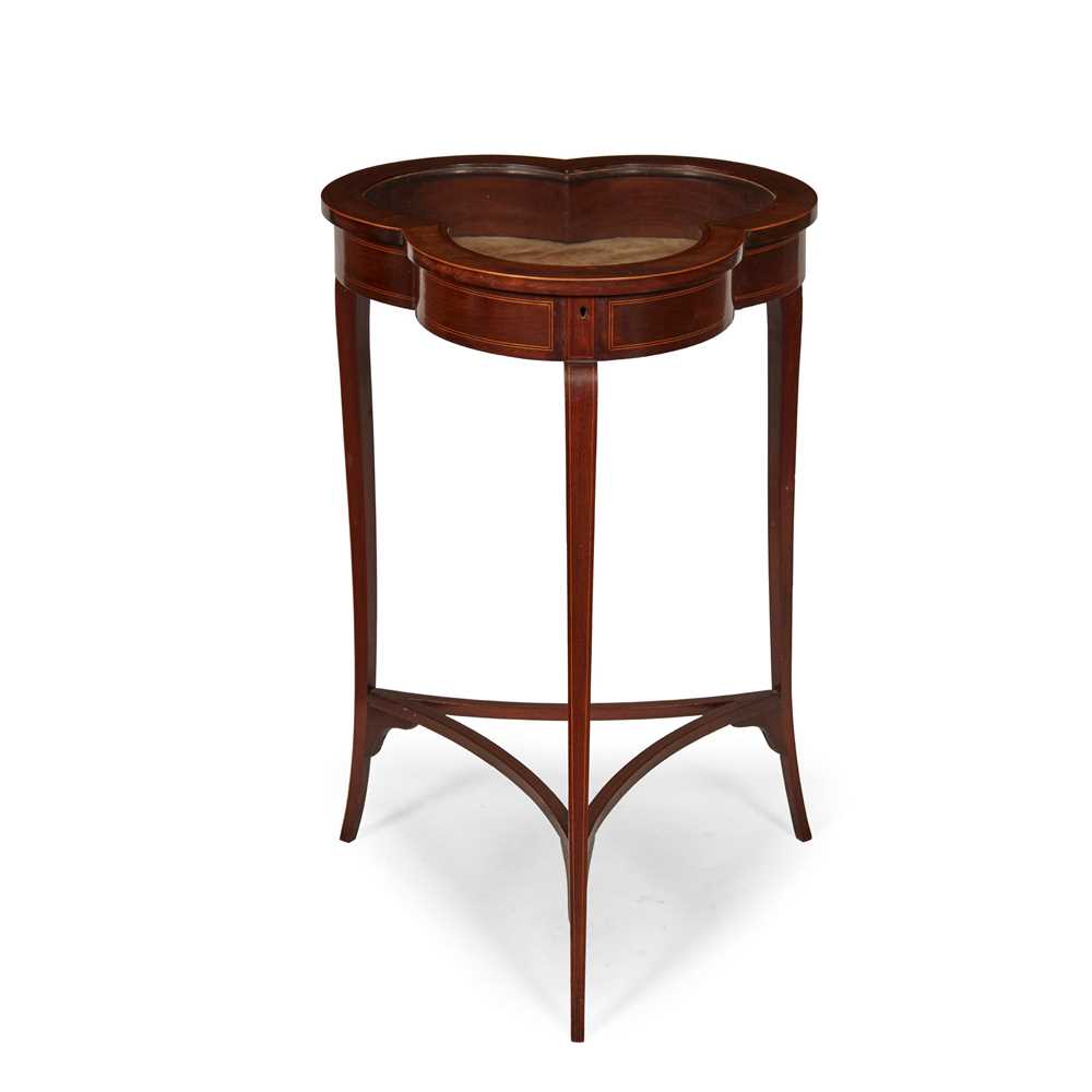 EDWARDIAN MAHOGANY AND LINE INLAY