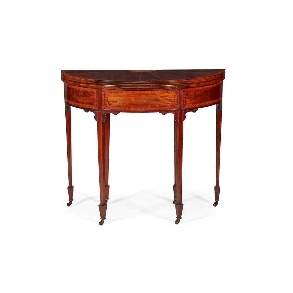 EDWARDIAN MAHOGANY AND SATINWOOD