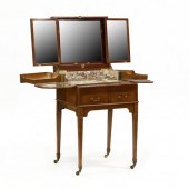 EDWARDIAN MAHOGANY BEAU BRUMME
