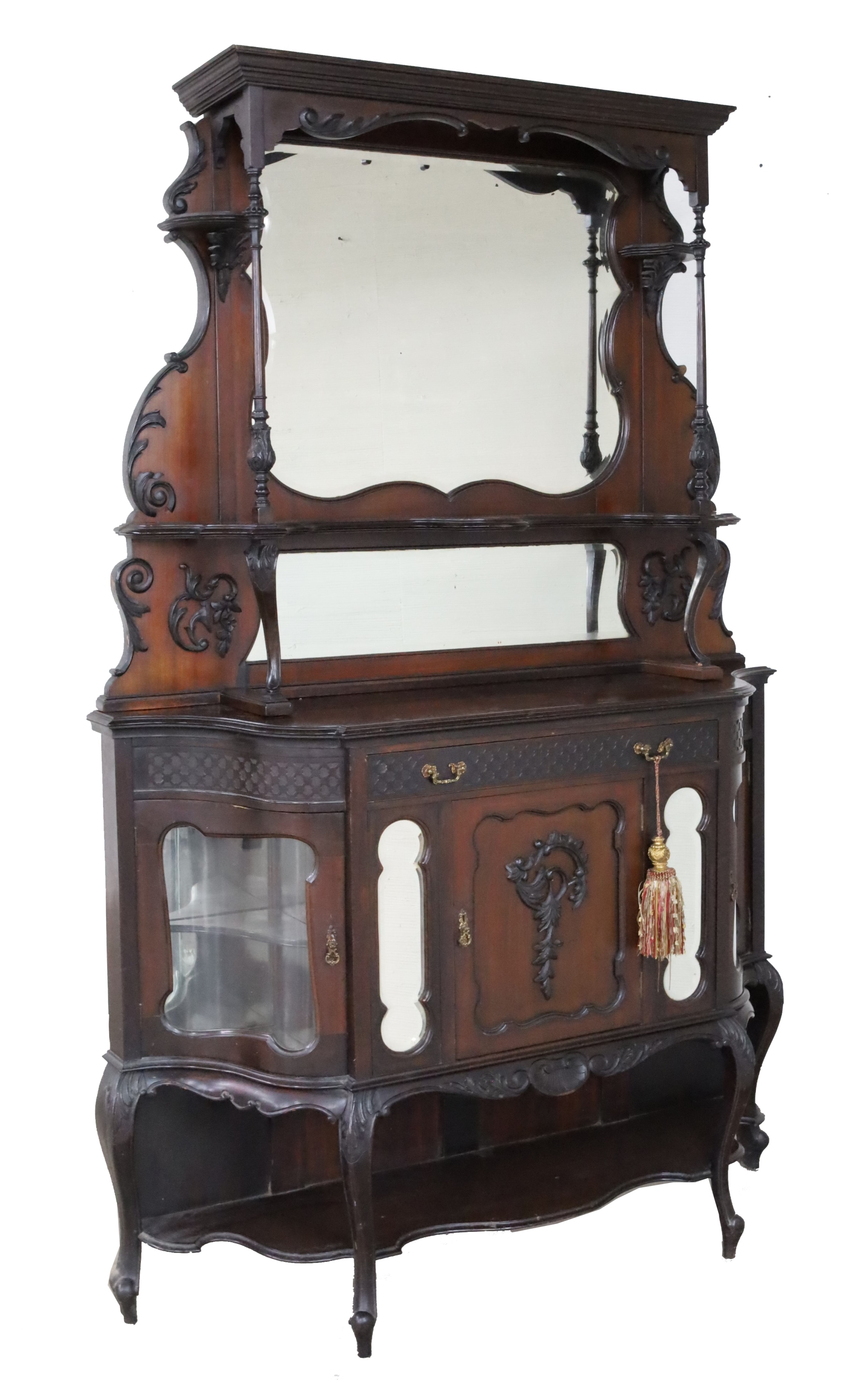 EDWARDIAN MAHOGANY ETAGERE