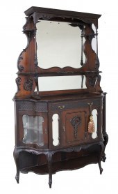EDWARDIAN MAHOGANY ETAGERE Edw
