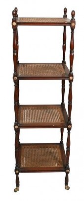 EDWARDIAN MAHOGANY FOUR TIER E