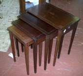 Edwardian Mahogany Nesting Tab