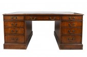 EDWARDIAN MAHOGANY PARTNER'S D