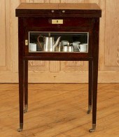 EDWARDIAN MAHOGANY POP-UP BAR