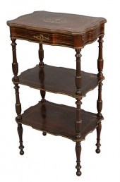 EDWARDIAN MAHOGANY STAND, HAVI