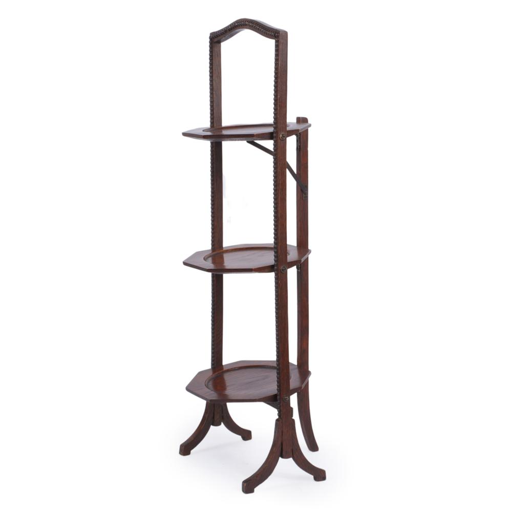 EDWARDIAN MAHOGANY THREE TIER